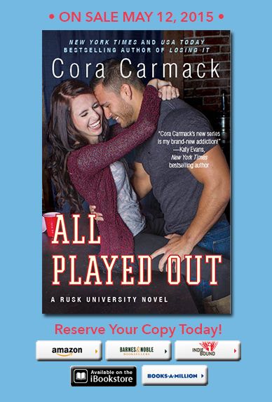 Cover Reveal: All Played Out by Cora Carmack