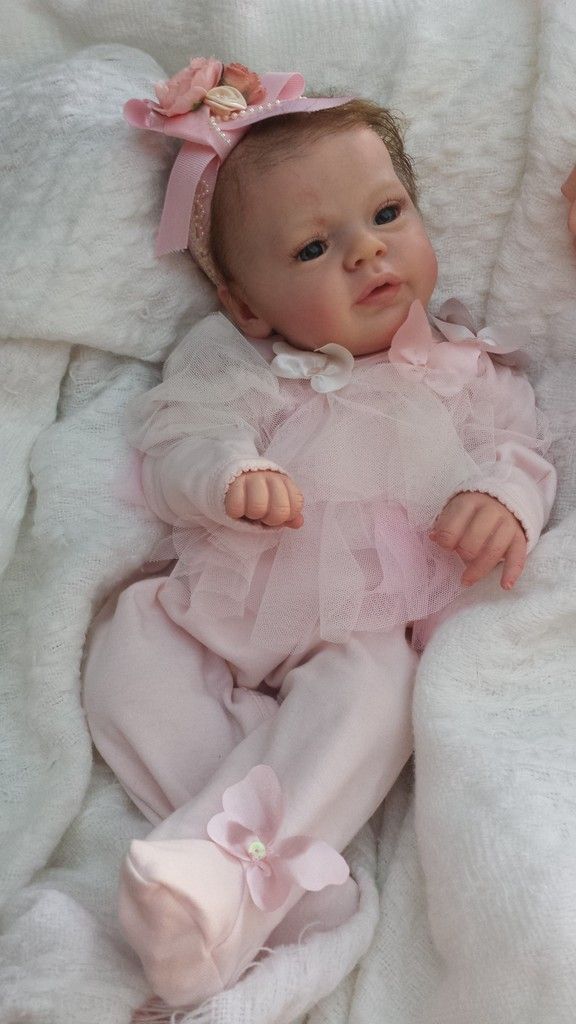 QUEEN'S CRIB OOAK REBORN BABY GIRL DOLL PRINCESS MEAGAN Larry kit by