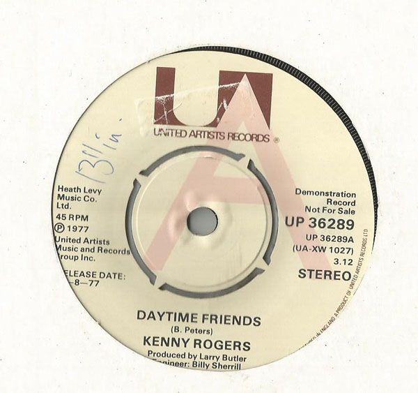 KENNY ROGERS - Daytime Friends/we Don`t Make Love Anymore