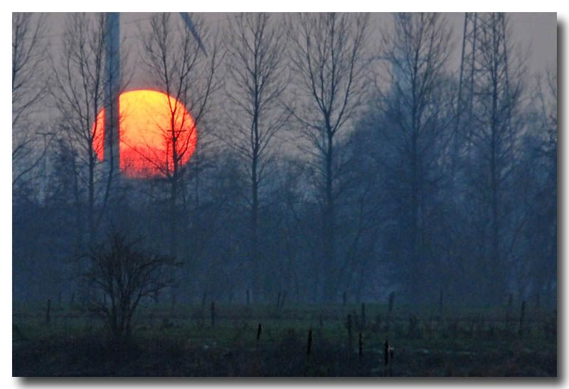 Zonsondergang 15 december 2009