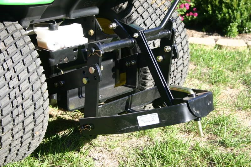 Photos of X500 with new sleeve hitch and brush guard MyTractorForum