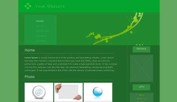 Free HTML Elegant Green Fresh Website Template