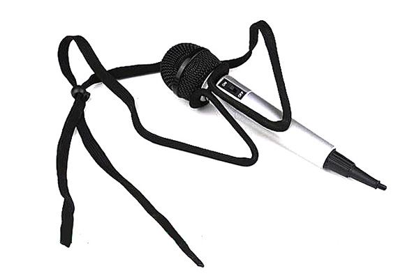 Close-Up Magic Stage Prop Microphone Hands Free Brace Mic Holder Neck