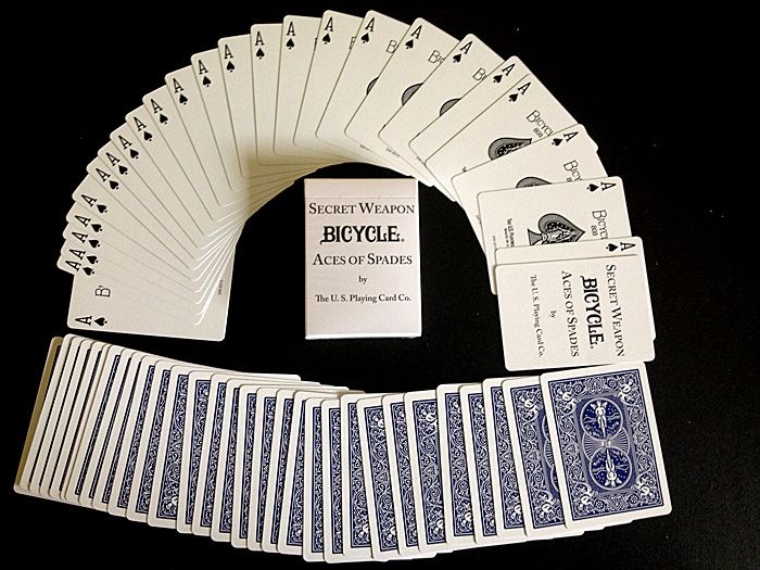 V024 Bicycle Rare Secret Weapon Deck Full Poker Is Ace Of Spades