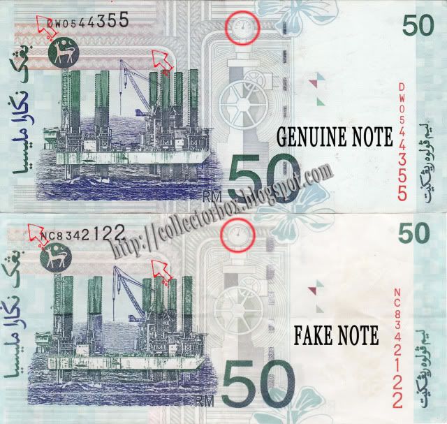 Malaysia RM50 fake
