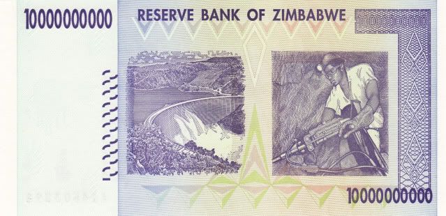 ZIMBABWE 10 BILLION