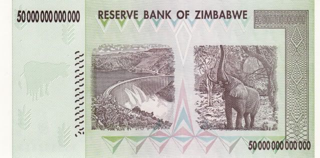 ZIMBABWE 50 TRILLION