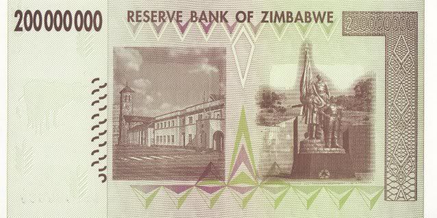 ZIMBABWE 20 MILLION