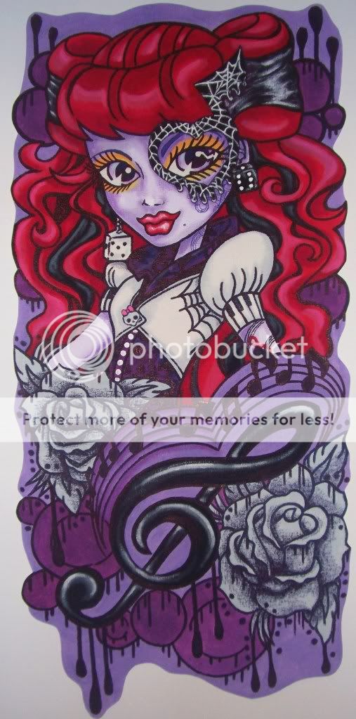   Wallpaper Decor Sticker Monster High Doll Operetta Mural OOAK ART