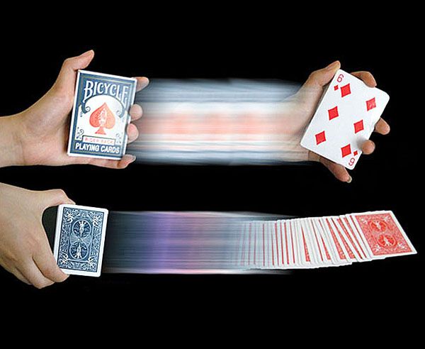 B015 Close Up Magic Trick Fast Transformaiton Deck+DVD  